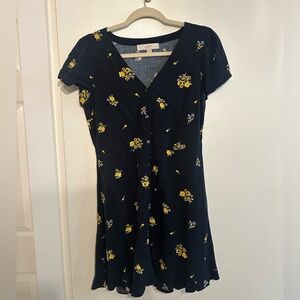 Loft navy blue dress